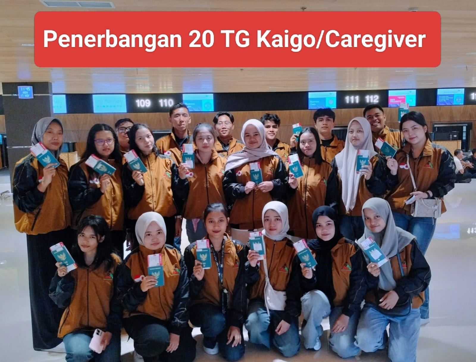 Penerbangan Peserta Caregiver / Kaigo