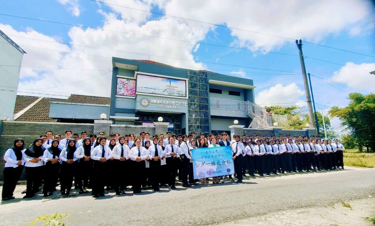 Suasana pelatihan di LPK Hikari Kenshu Center