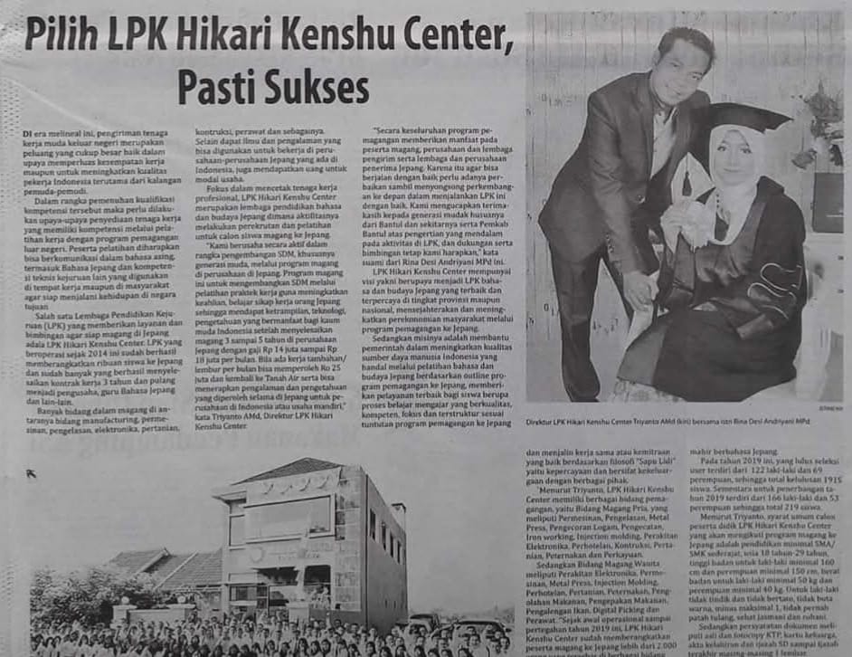 Kegiatan di LPK Hikari Kenshu Center